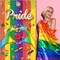 Pride Door Cover-LGBTQ Rainbow Gay Decor Vivid Colors Pride Rainbow Banner Photo Background for Pride Month Door Decorations